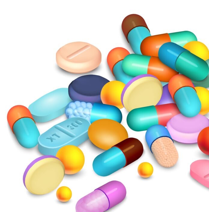 pills medical realistic composition pills medical realistic composition